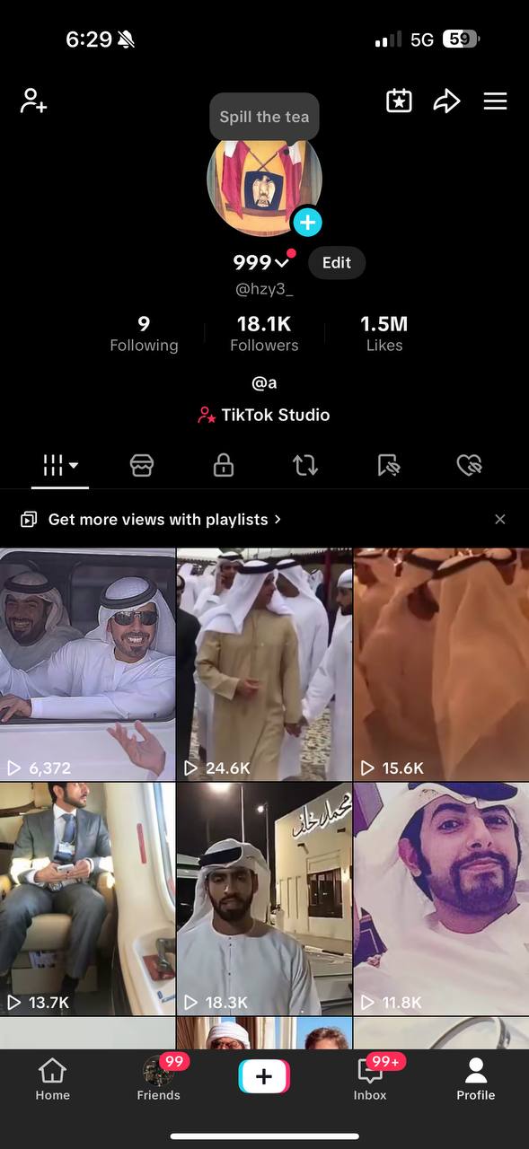 حساب متابعين اماراتي 18 الف متابع 😍