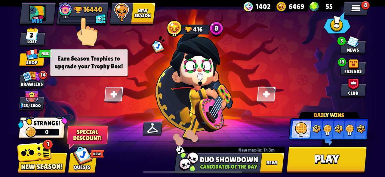 حساب كلاش رويال مع برول ستارز